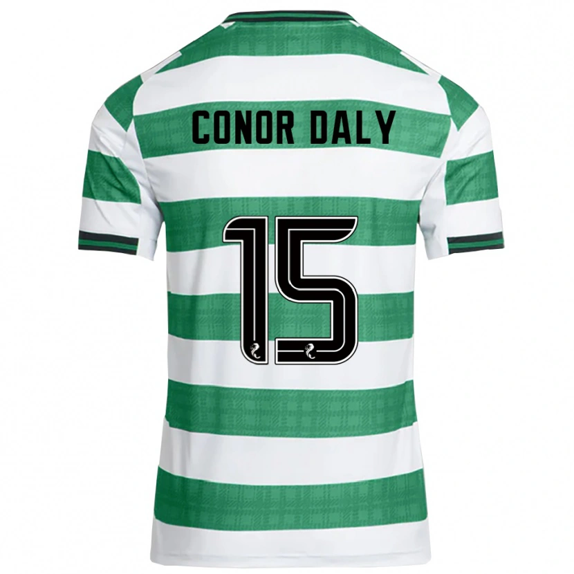 Danxen Damen Conor Daly #15 Grün Weiß Heimtrikot Trikot 2025/26 T-Shirt