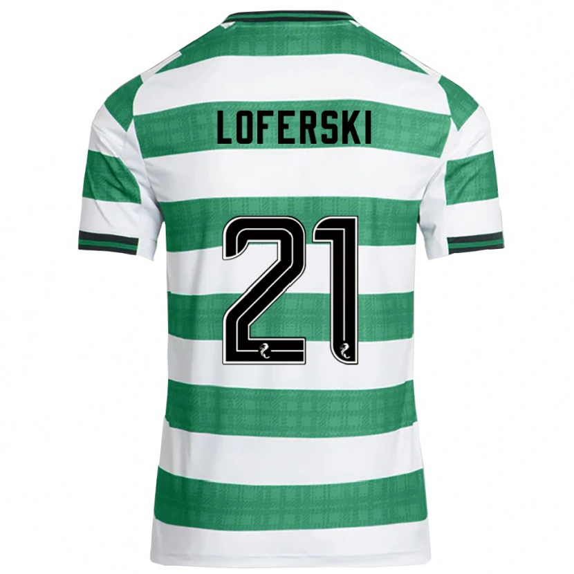 Danxen Damen Kit Loferski #21 Grün Weiß Heimtrikot Trikot 2025/26 T-Shirt