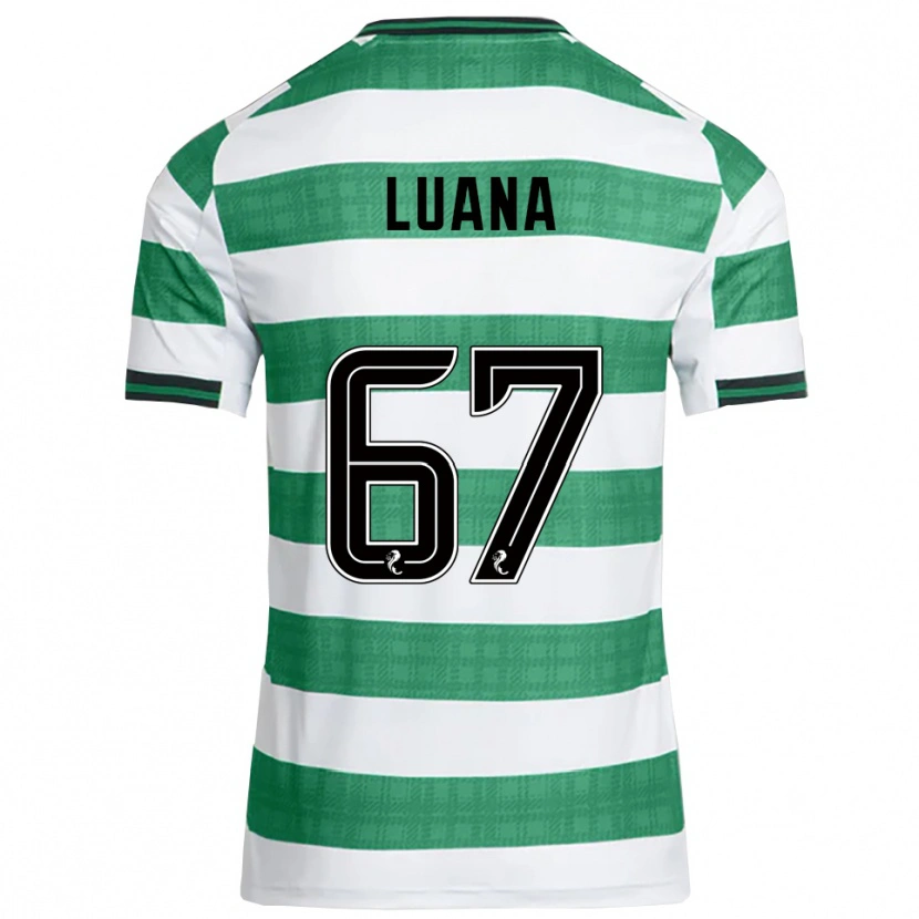 Danxen Damen Luana Muñoz #67 Grün Weiß Heimtrikot Trikot 2025/26 T-Shirt