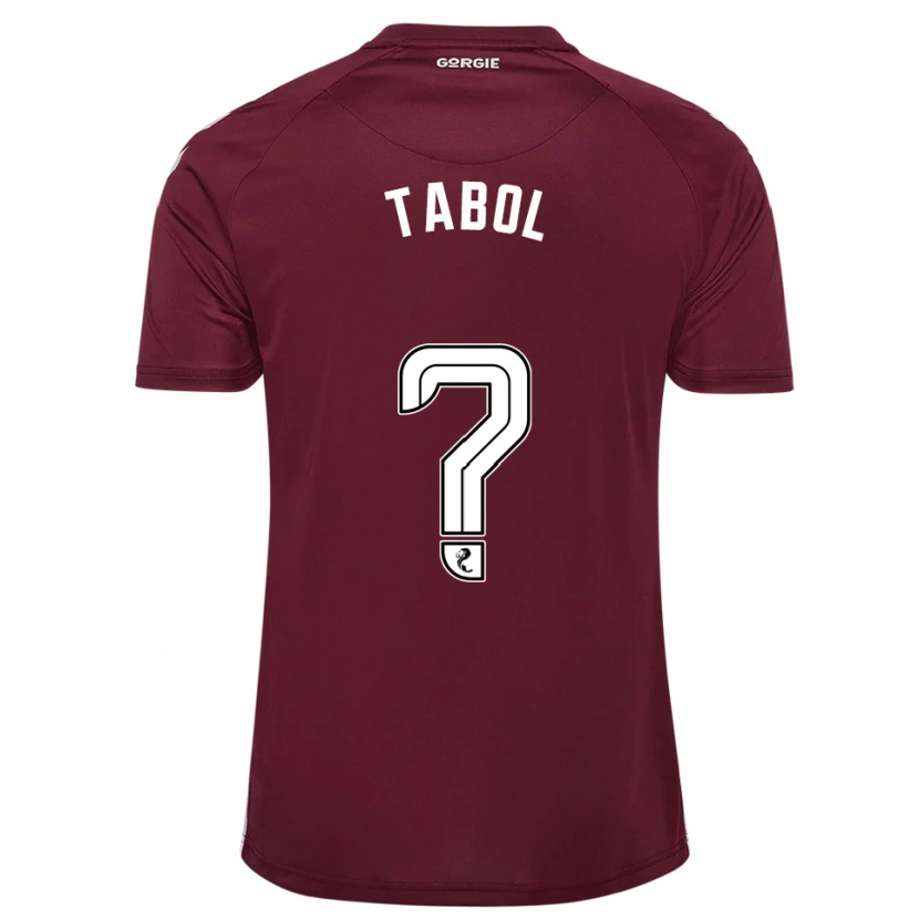 Danxen Damen Alan Tabol #0 Burgunderrot Weiß Heimtrikot Trikot 2025/26 T-Shirt