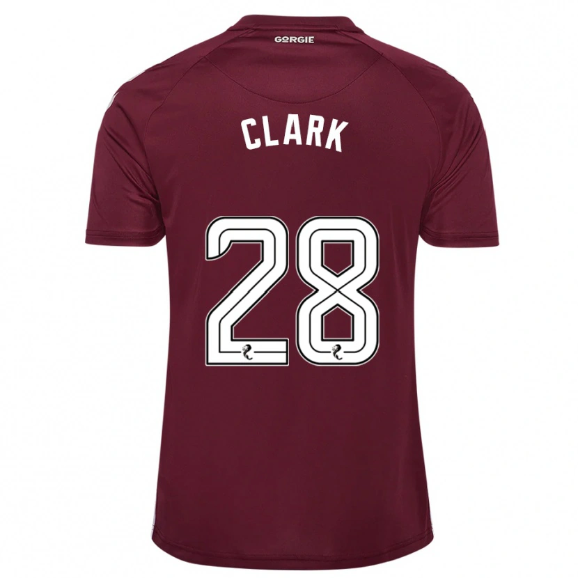Danxen Damen Zander Clark #28 Burgunderrot Weiß Heimtrikot Trikot 2025/26 T-Shirt