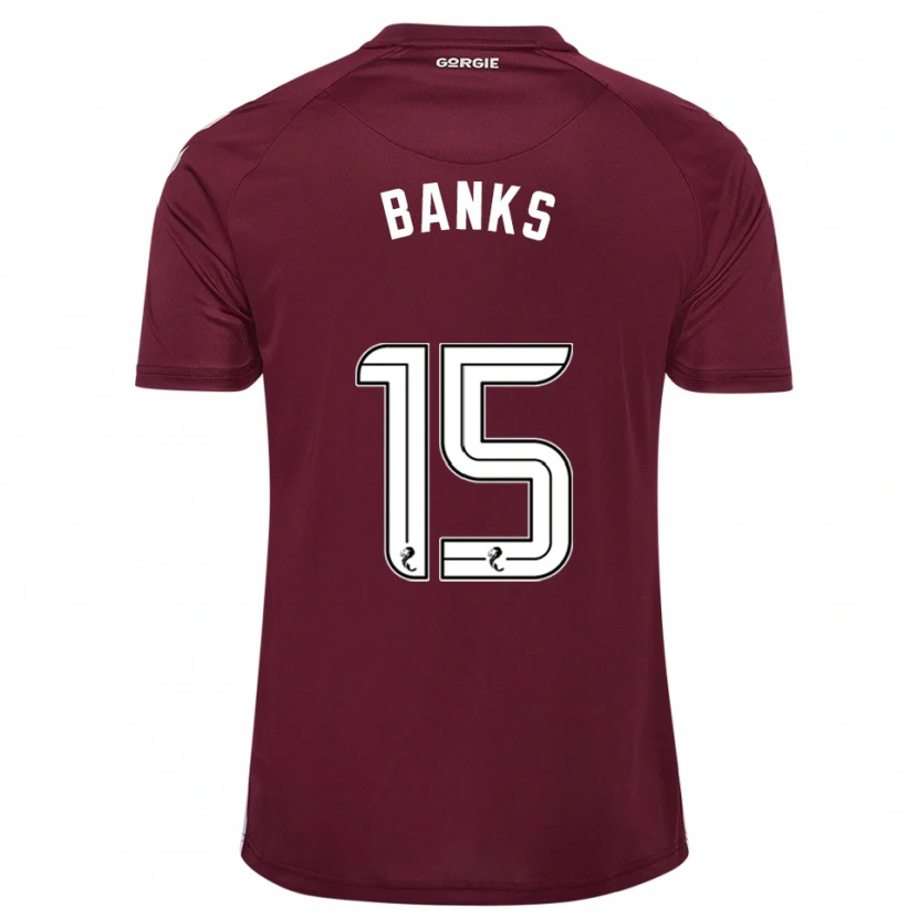Danxen Damen Euan Banks #15 Burgunderrot Weiß Heimtrikot Trikot 2025/26 T-Shirt