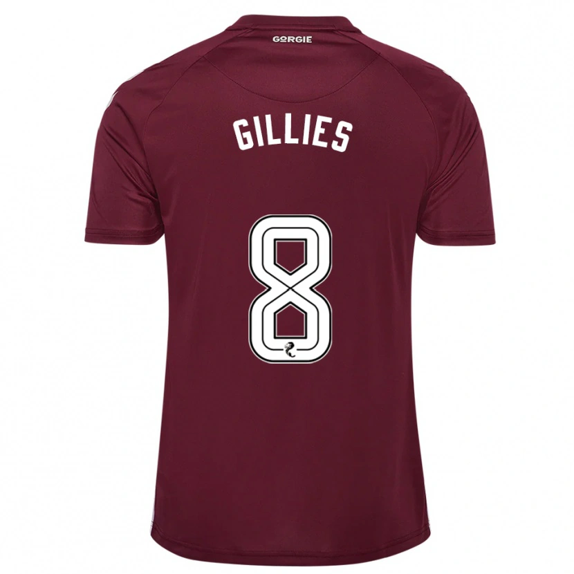 Danxen Damen Matthew Gillies #8 Burgunderrot Weiß Heimtrikot Trikot 2025/26 T-Shirt