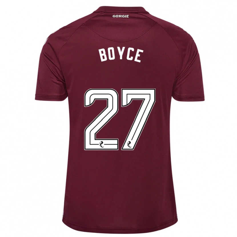 Danxen Damen Liam Boyce #27 Burgunderrot Weiß Heimtrikot Trikot 2025/26 T-Shirt