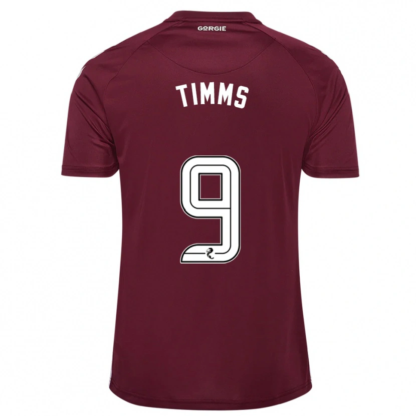 Danxen Damen Georgia Timms #9 Burgunderrot Weiß Heimtrikot Trikot 2025/26 T-Shirt