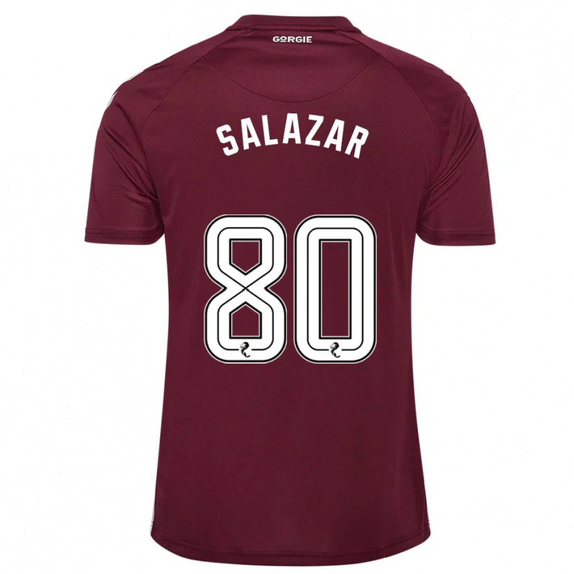 Danxen Damen Andrés Salazar #80 Burgunderrot Weiß Heimtrikot Trikot 2025/26 T-Shirt