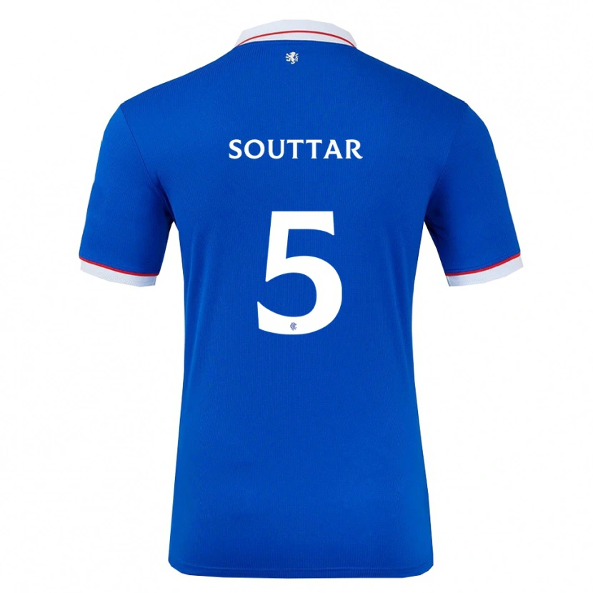 Danxen Damen John Souttar #5 Blau Weiß Heimtrikot Trikot 2025/26 T-Shirt