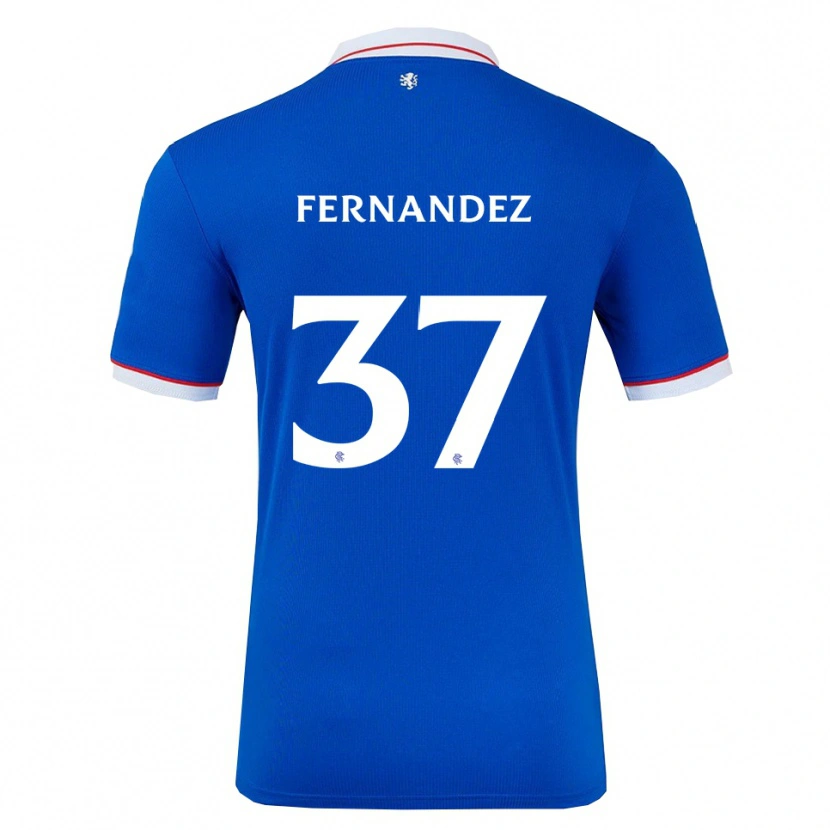 Danxen Damen Emmanuel Fernandez #37 Blau Weiß Heimtrikot Trikot 2025/26 T-Shirt