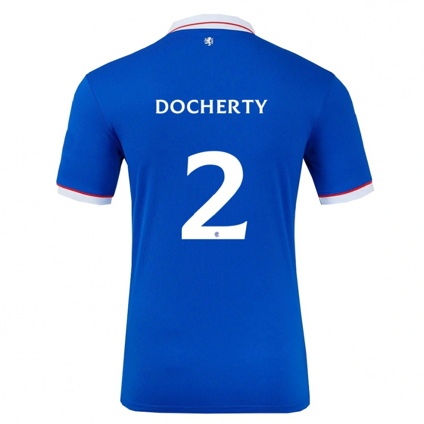 Danxen Damen Nicola Docherty #2 Blau Weiß Heimtrikot Trikot 2025/26 T-Shirt