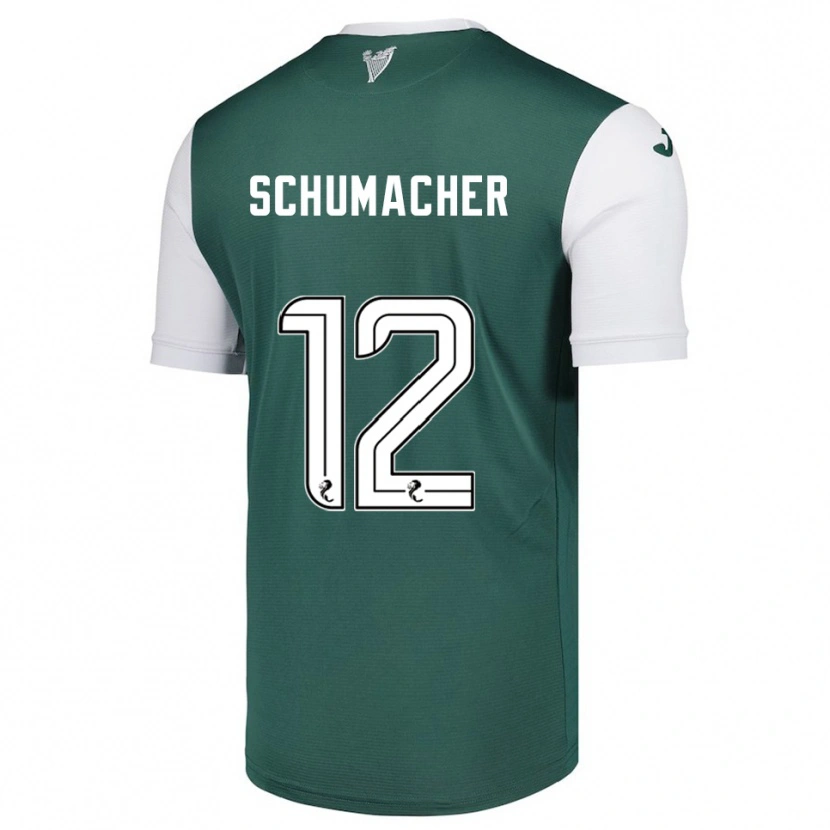 Danxen Damen Noa Schumacher #12 Grün Weiß Heimtrikot Trikot 2025/26 T-Shirt