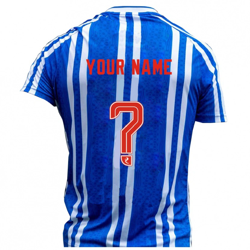 Danxen Damen Ihren Namen #0 Blau Weiß Heimtrikot Trikot 2025/26 T-Shirt