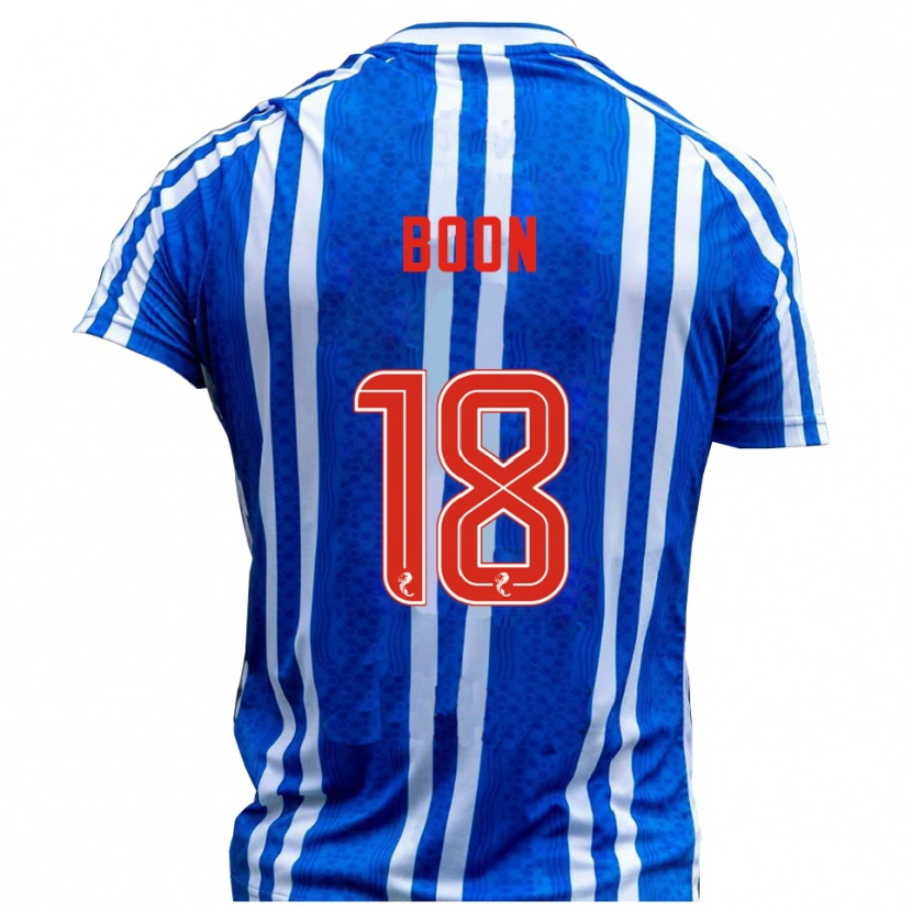 Danxen Damen Aiden Boon #18 Blau Weiß Heimtrikot Trikot 2025/26 T-Shirt