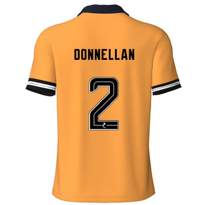 Danxen Damen Shaun Donnellan #2 Gelb Schwarz Heimtrikot Trikot 2025/26 T-Shirt