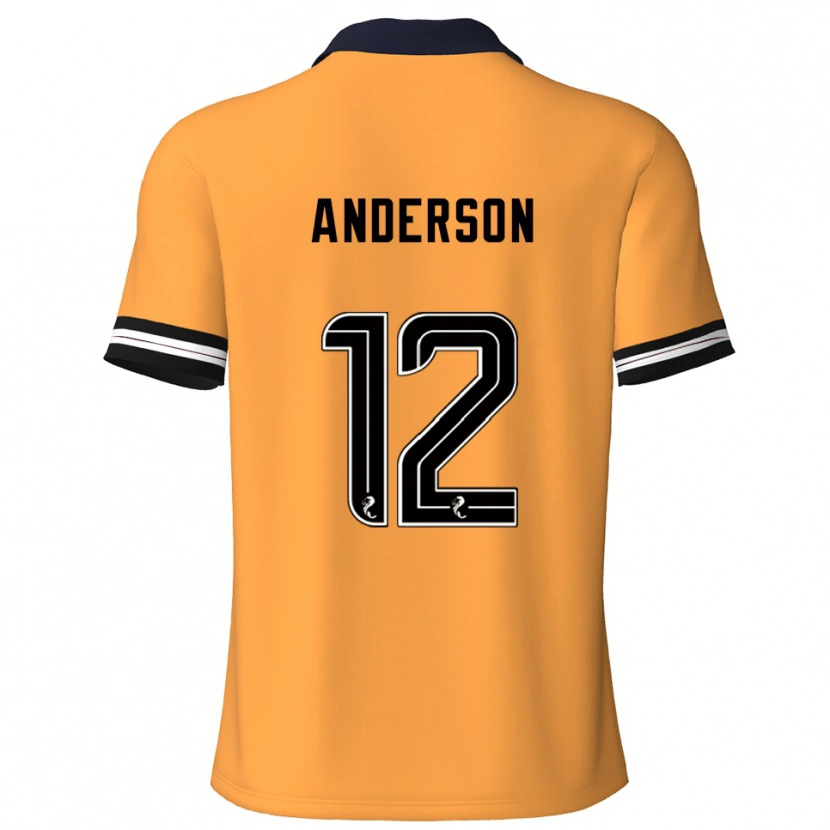 Danxen Damen Rhys Anderson #12 Gelb Schwarz Heimtrikot Trikot 2025/26 T-Shirt