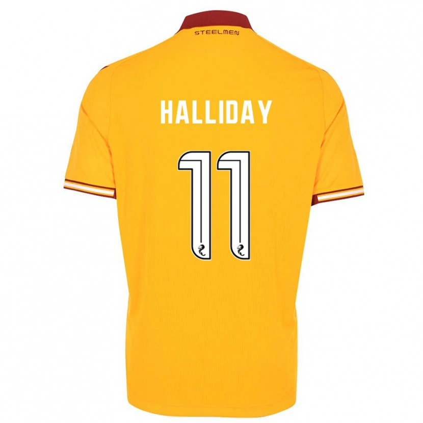 Danxen Damen Andy Halliday #11 Gelb Burgunderrot Heimtrikot Trikot 2025/26 T-Shirt