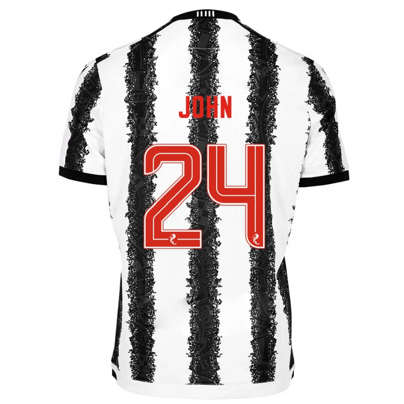 Danxen Damen Declan John #24 Weiß Schwarz Heimtrikot Trikot 2025/26 T-Shirt