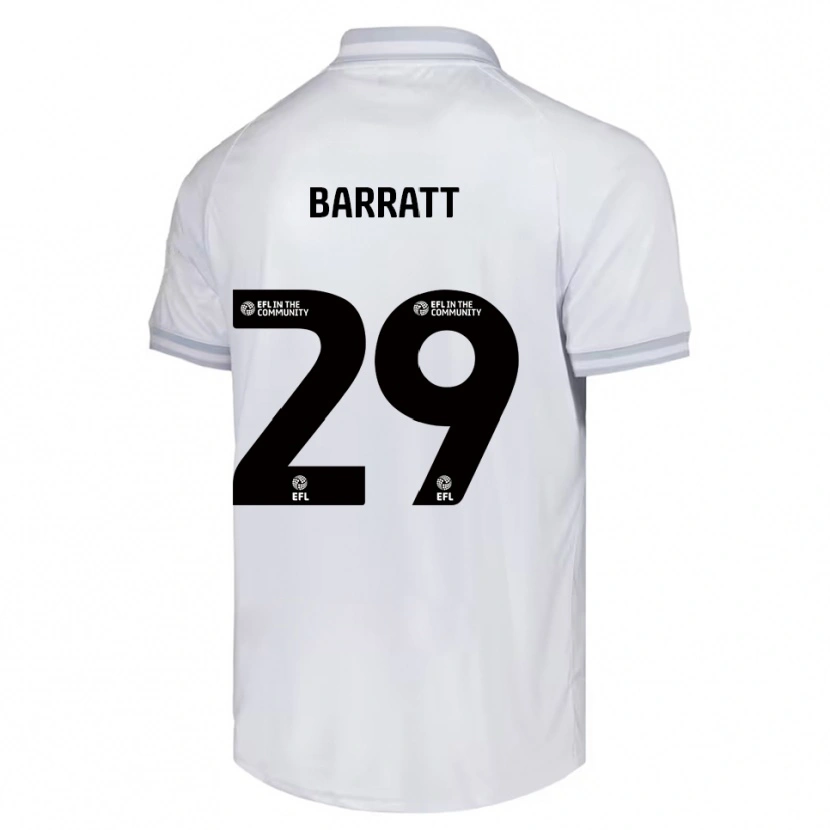 Danxen Damen Connor Barratt #29 Weiß Grau Schwarz Auswärtstrikot Trikot 2025/26 T-Shirt