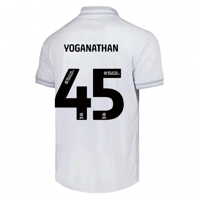 Danxen Damen Vimal Yoganathan #45 Weiß Grau Schwarz Auswärtstrikot Trikot 2025/26 T-Shirt
