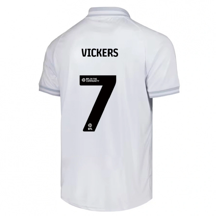 Danxen Damen Caylan Vickers #7 Weiß Grau Schwarz Auswärtstrikot Trikot 2025/26 T-Shirt