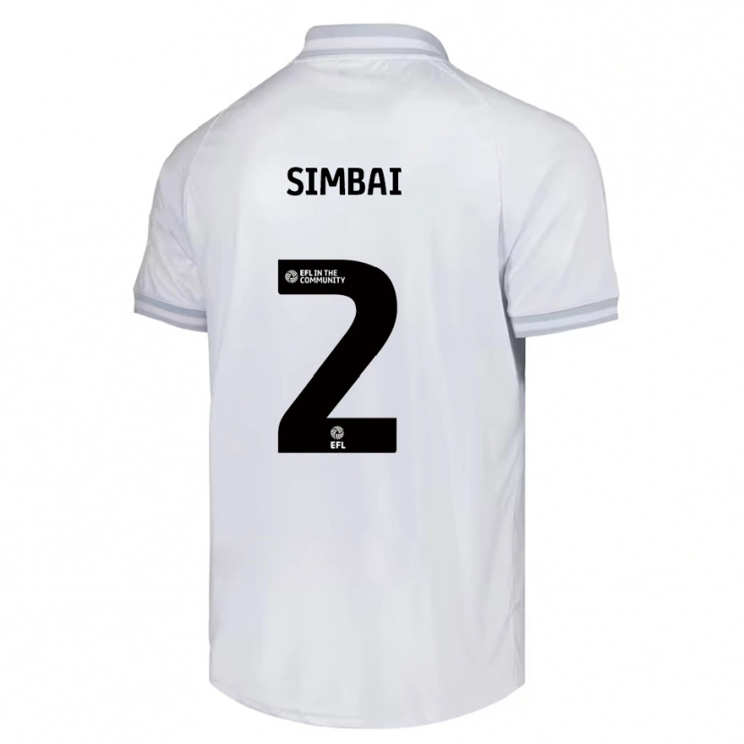 Danxen Damen Kingston Simbai #2 Weiß Grau Schwarz Auswärtstrikot Trikot 2025/26 T-Shirt