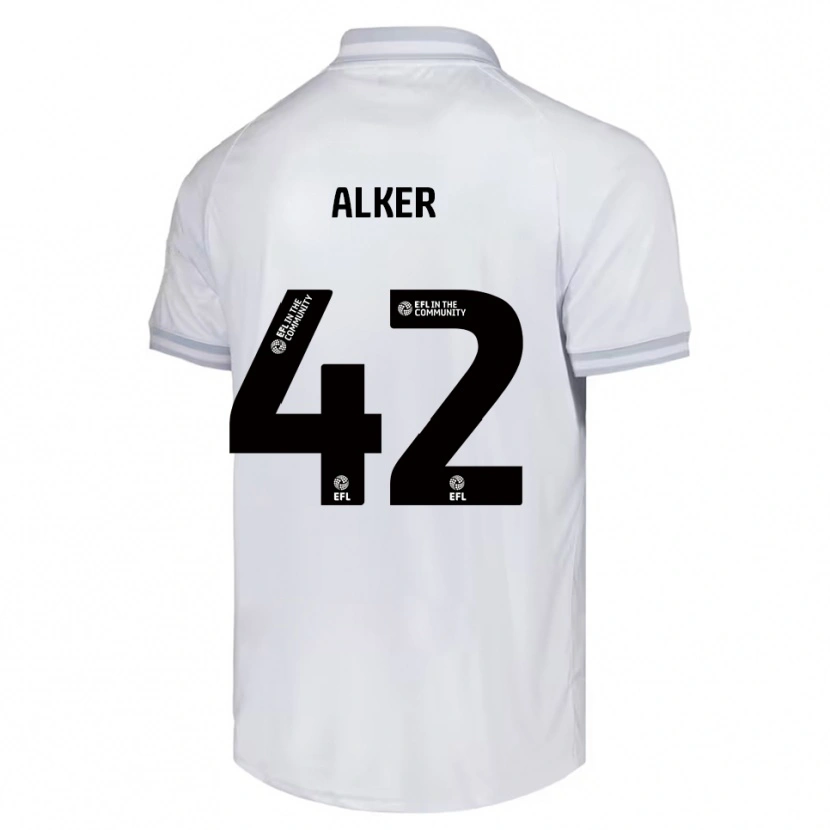 Danxen Damen Luke Alker #42 Weiß Grau Schwarz Auswärtstrikot Trikot 2025/26 T-Shirt