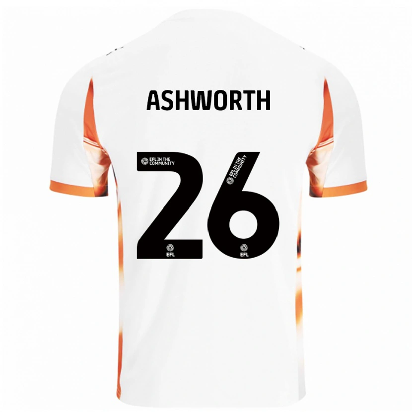 Danxen Damen Zac Ashworth #26 Weiß Orange Schwarz Auswärtstrikot Trikot 2025/26 T-Shirt