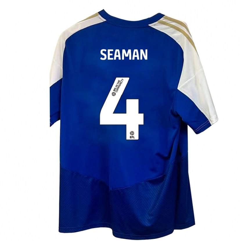 Danxen Damen Jaydee Seaman #4 Blau Weiß Gold Auswärtstrikot Trikot 2025/26 T-Shirt