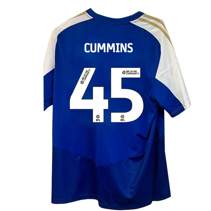Danxen Damen Charlie Cummins #45 Blau Weiß Gold Auswärtstrikot Trikot 2025/26 T-Shirt