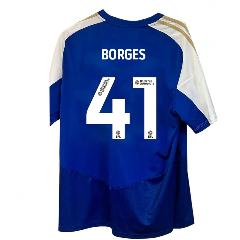 Danxen Damen Pedro Borges #41 Blau Weiß Gold Auswärtstrikot Trikot 2025/26 T-Shirt