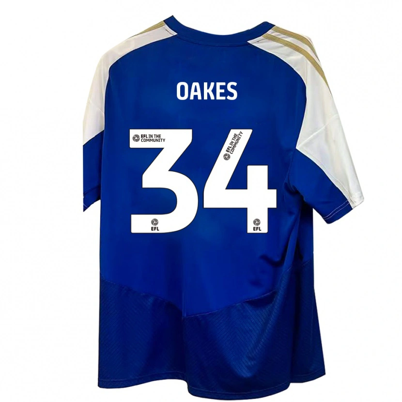 Danxen Damen Liam Oakes #34 Blau Weiß Gold Auswärtstrikot Trikot 2025/26 T-Shirt