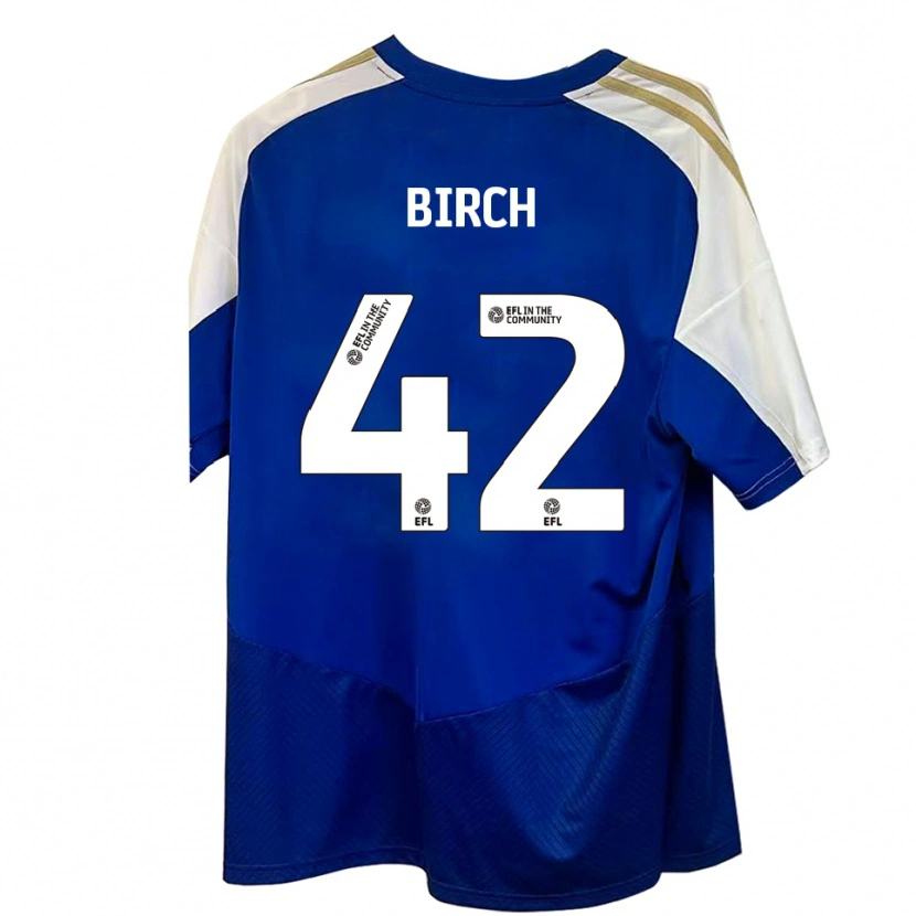 Danxen Damen George Birch #42 Blau Weiß Gold Auswärtstrikot Trikot 2025/26 T-Shirt