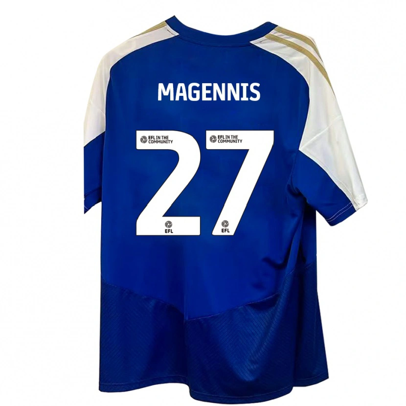 Danxen Damen Josh Magennis #27 Blau Weiß Gold Auswärtstrikot Trikot 2025/26 T-Shirt