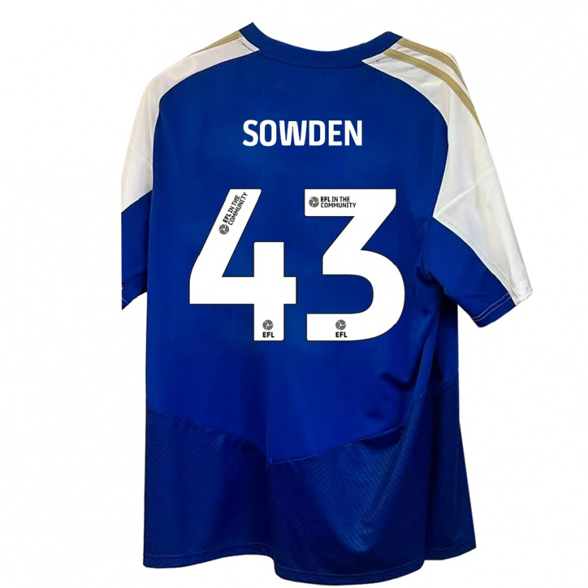 Danxen Damen Andrew Sowden #43 Blau Weiß Gold Auswärtstrikot Trikot 2025/26 T-Shirt