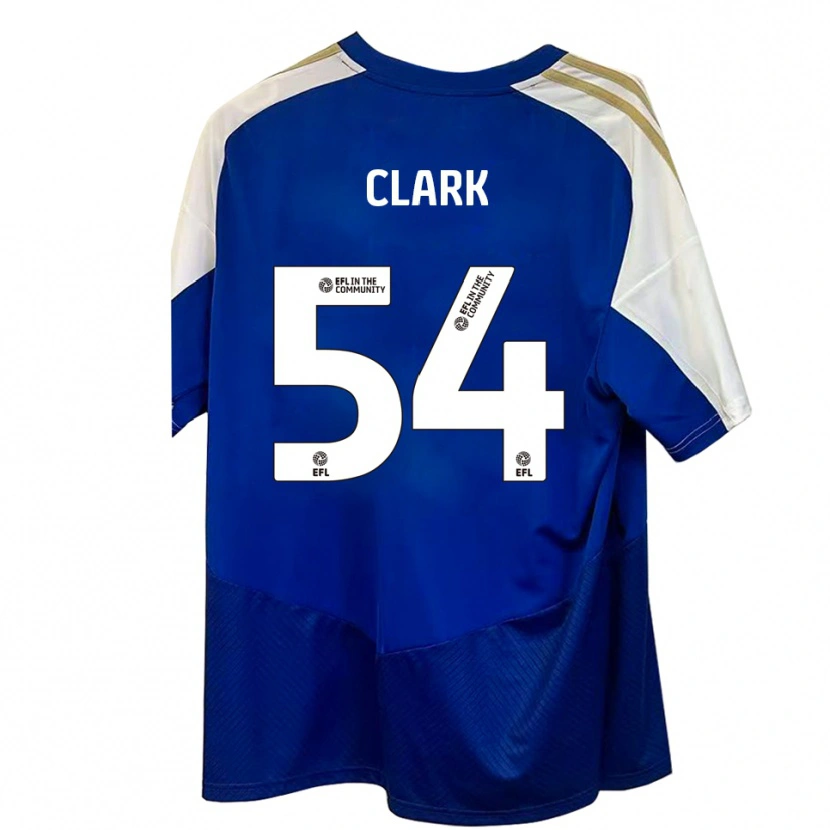 Danxen Damen Max Clark #54 Blau Weiß Gold Auswärtstrikot Trikot 2025/26 T-Shirt