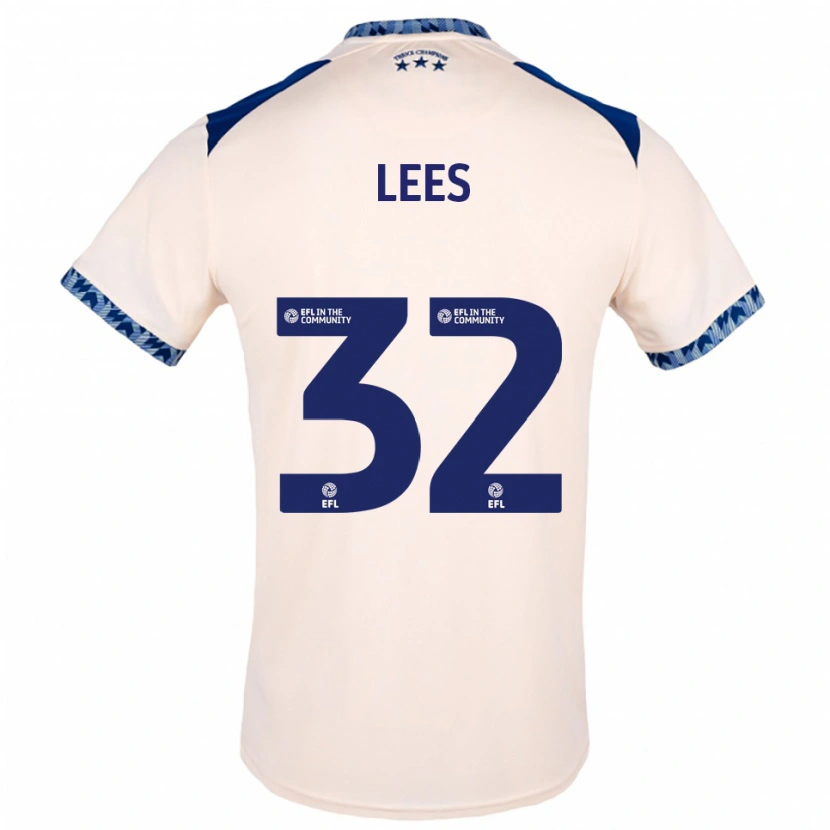 Danxen Damen Tom Lees #32 Creme Marine Auswärtstrikot Trikot 2025/26 T-Shirt