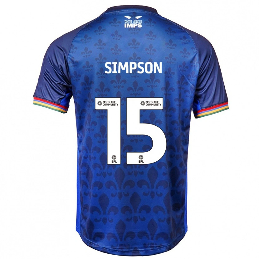 Danxen Damen John Simpson #15 Blau Marine Auswärtstrikot Trikot 2025/26 T-Shirt