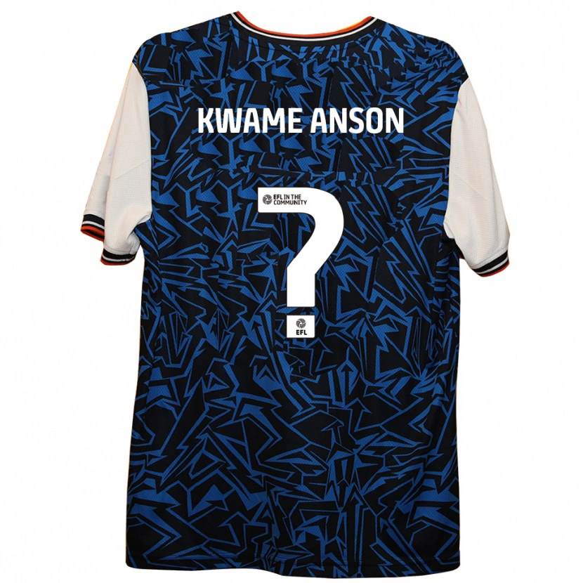 Danxen Damen Enoch Kwame Anson #0 Blau Schwarz Weiß Auswärtstrikot Trikot 2025/26 T-Shirt