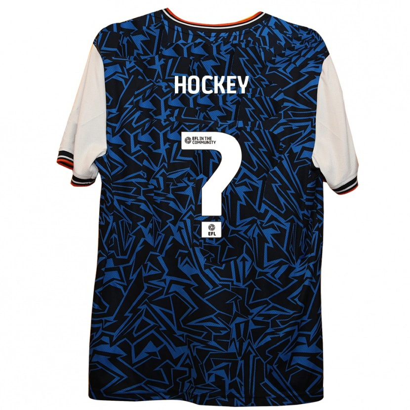 Danxen Damen Cai Hockey #0 Blau Schwarz Weiß Auswärtstrikot Trikot 2025/26 T-Shirt