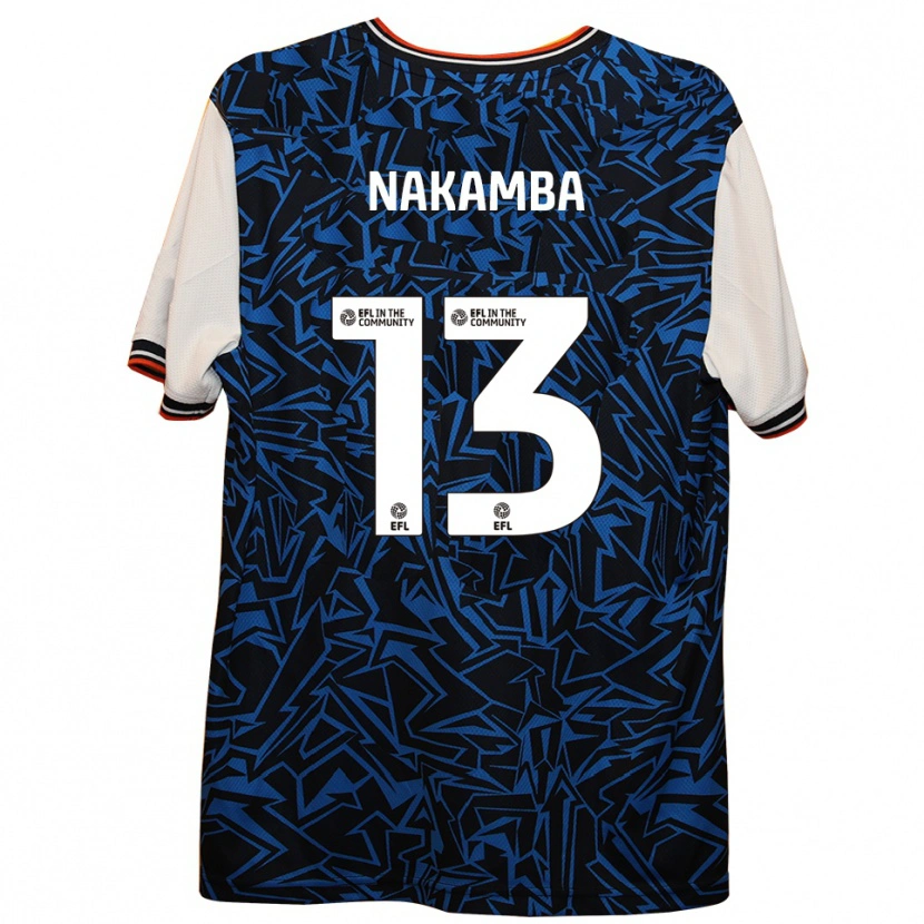 Danxen Damen Marvelous Nakamba #13 Blau Schwarz Weiß Auswärtstrikot Trikot 2025/26 T-Shirt
