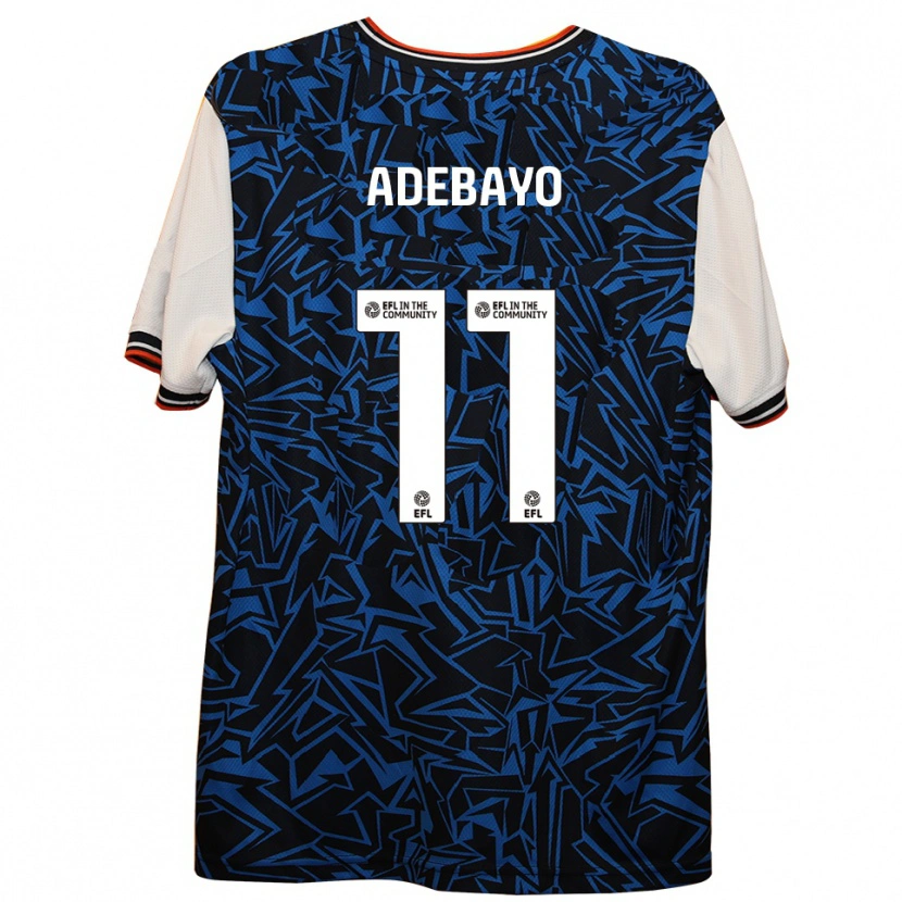 Danxen Damen Elijah Adebayo #11 Blau Schwarz Weiß Auswärtstrikot Trikot 2025/26 T-Shirt