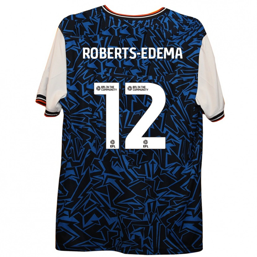 Danxen Damen Kyron Roberts-Edema #12 Blau Schwarz Weiß Auswärtstrikot Trikot 2025/26 T-Shirt