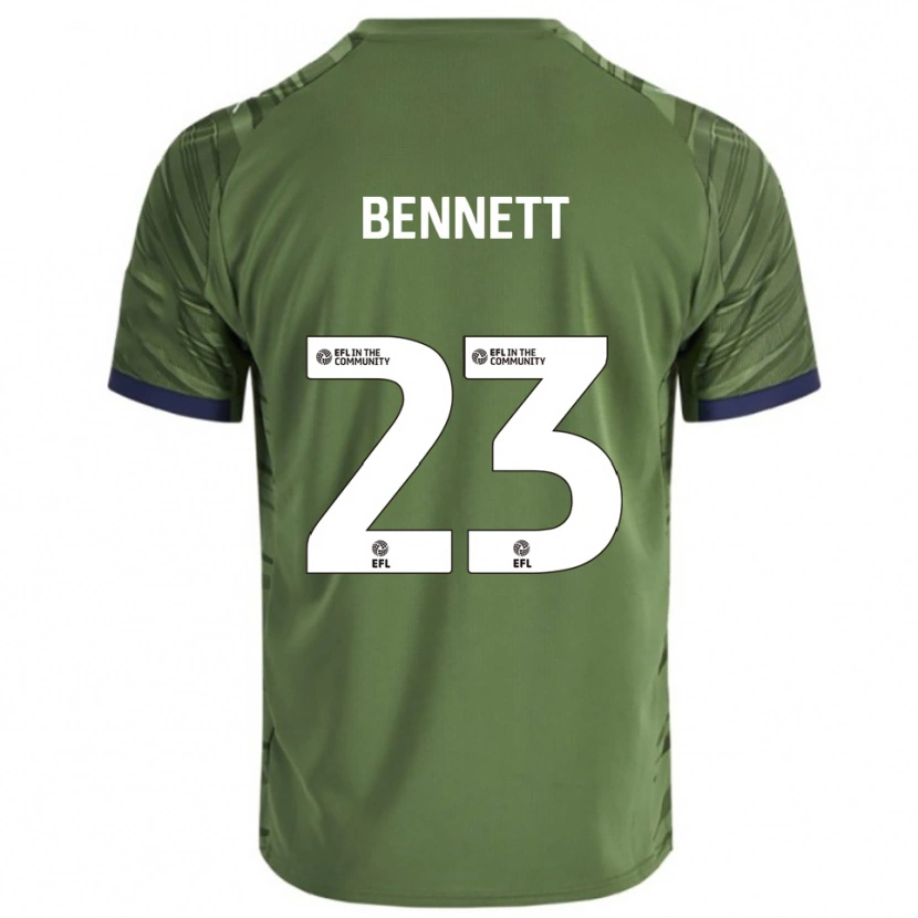Danxen Damen Renai Bennett #23 Grün Weiß Auswärtstrikot Trikot 2025/26 T-Shirt