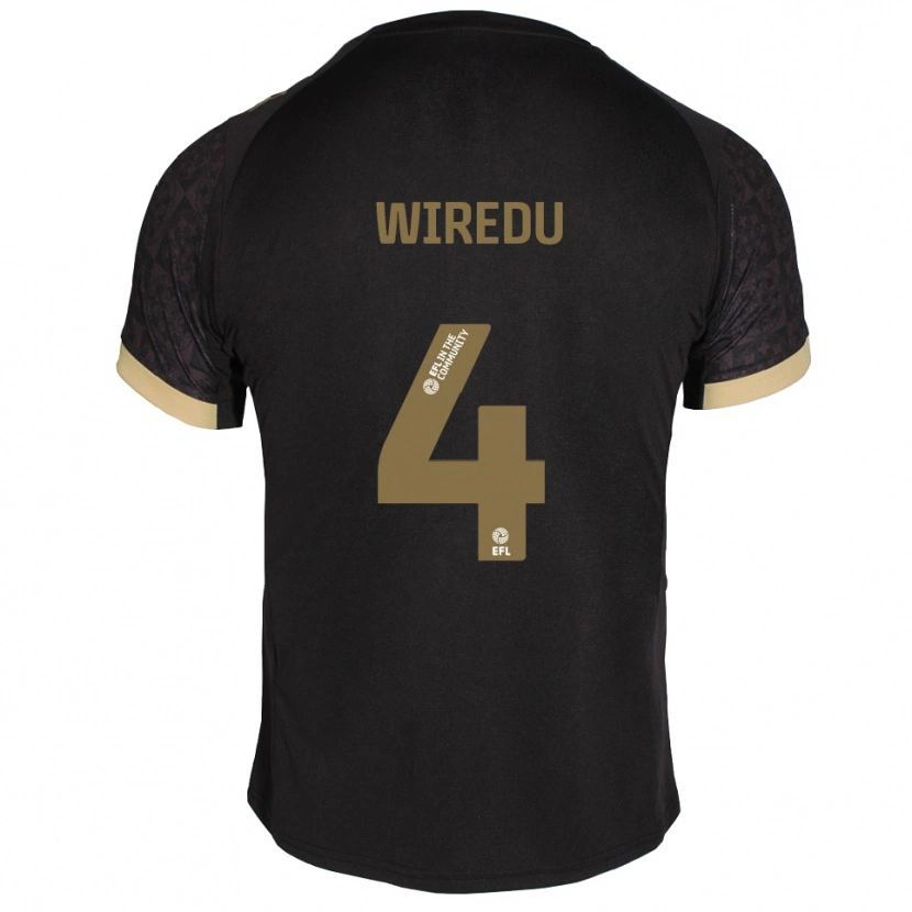 Danxen Damen Brendan Wiredu #4 Schwarz Gold Auswärtstrikot Trikot 2025/26 T-Shirt