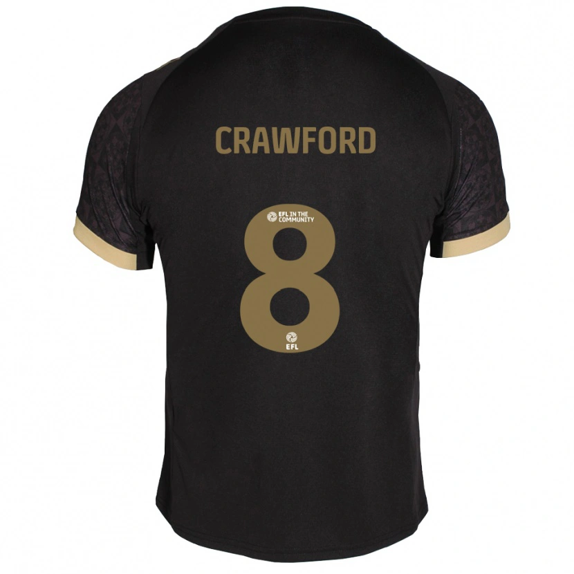 Danxen Damen Imy Crawford #8 Schwarz Gold Auswärtstrikot Trikot 2025/26 T-Shirt