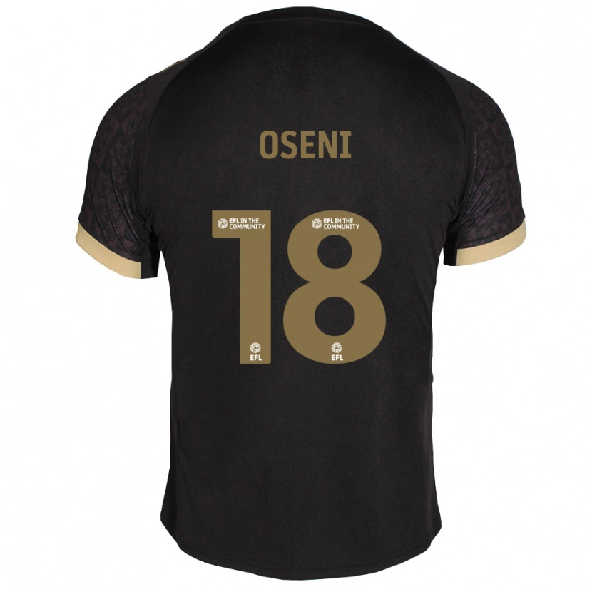 Danxen Damen Owen Oseni #18 Schwarz Gold Auswärtstrikot Trikot 2025/26 T-Shirt
