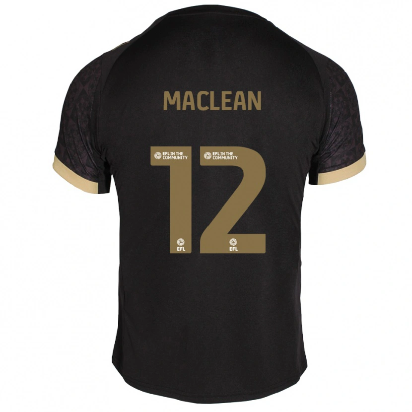 Danxen Damen Toby Maclean #12 Schwarz Gold Auswärtstrikot Trikot 2025/26 T-Shirt