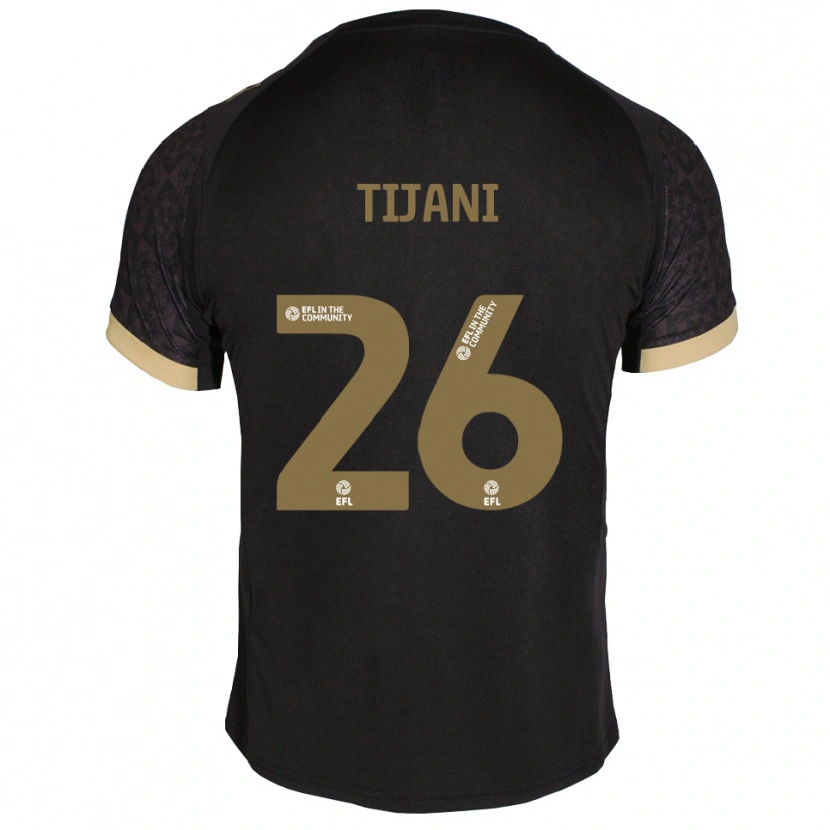 Danxen Damen Muhamed Tijani #26 Schwarz Gold Auswärtstrikot Trikot 2025/26 T-Shirt