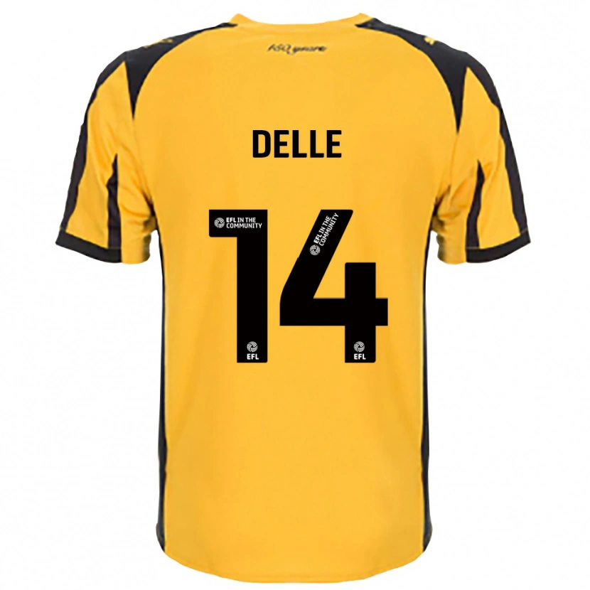 Danxen Damen Mani Delle #14 Orange Schwarz Auswärtstrikot Trikot 2025/26 T-Shirt