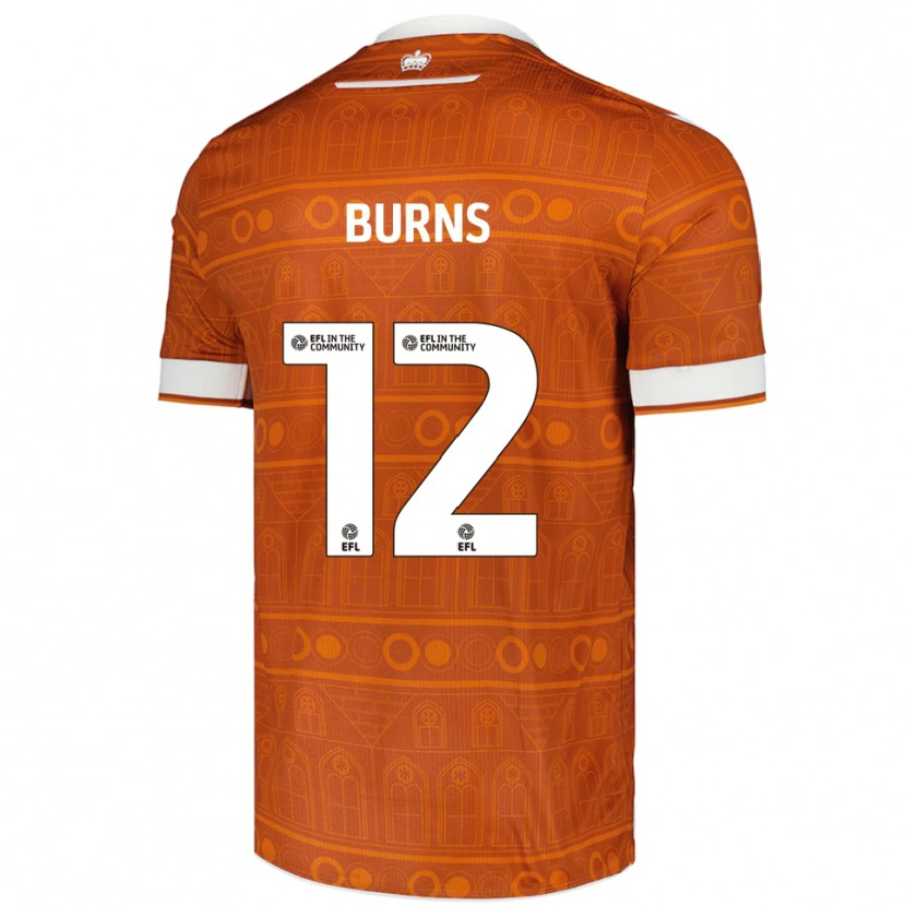Danxen Damen Finley Burns #12 Orange Weiß Auswärtstrikot Trikot 2025/26 T-Shirt