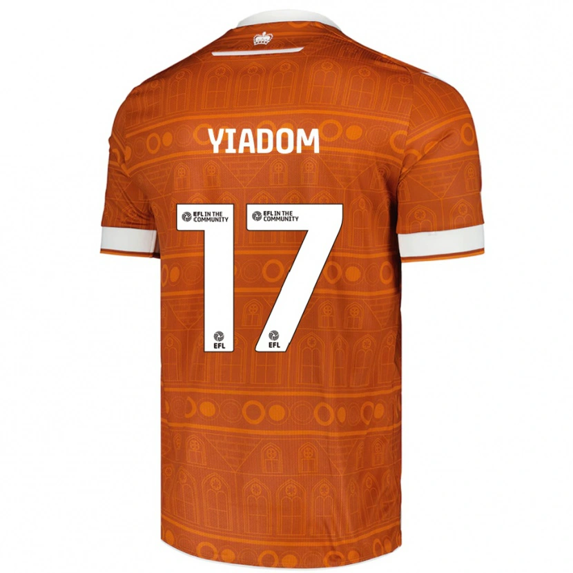 Danxen Damen Andy Yiadom #17 Orange Weiß Auswärtstrikot Trikot 2025/26 T-Shirt